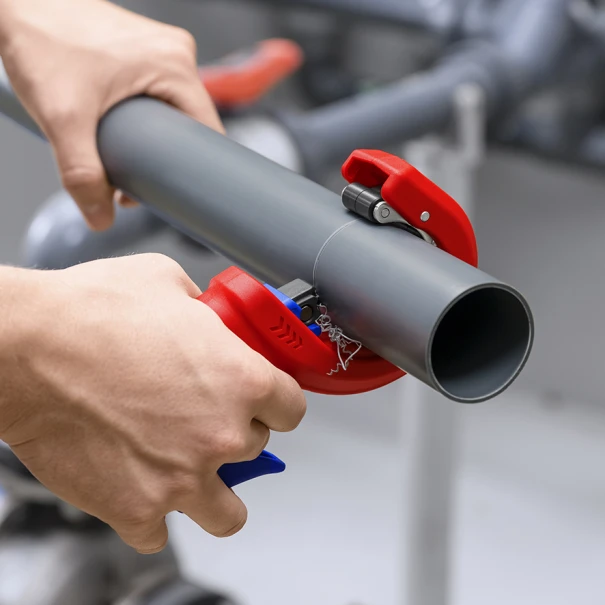 Резачка за пластмасови ВиК тръби KNIPEX DP50, 202mm, 90 23 01 BK, KNIPEX