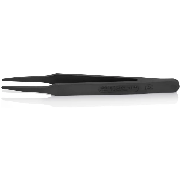 Пинсета пластмасова гладка ESD, 115 mm, 92 09 01 ESD, KNIPEX