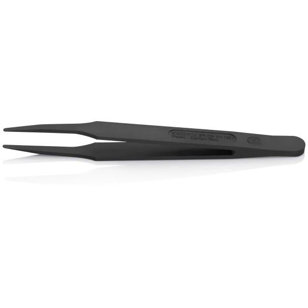 Пинсета пластмасова гладка ESD, 115 mm, 92 09 01 ESD, KNIPEX