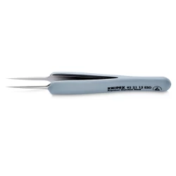 Пинсета прецизна неръждаема с гумирана дръжка ESD 112mm, 92 21 13 ESD, KNIPEX
