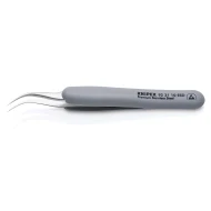 Пинсета прецизна неръждаема с гумирана дръжка ESD 122mm, 92 31 10 ESD, KNIPEX
