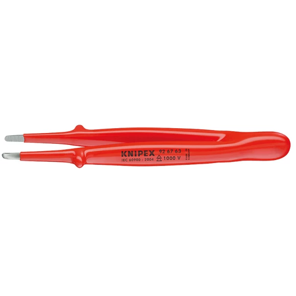 Пинсета прецизна изолирана 145mm, 92 67 63, KNIPEX