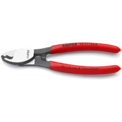 Ножица кабелна с пластмасови дръжки, фосфатирана, до 35 mm², 165 mm, 95 11 165 A, KNIPEX