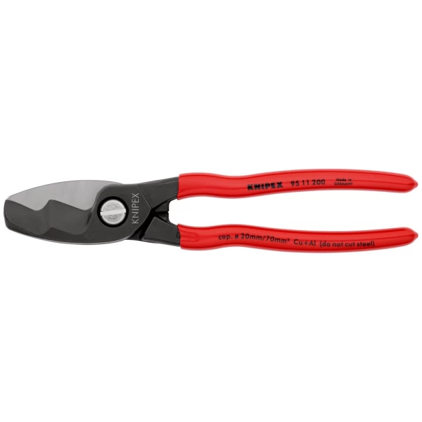 Ножици за кабели с двойно острие 200mm, до 70 mm², 95 11 200 SB, KNIPEX