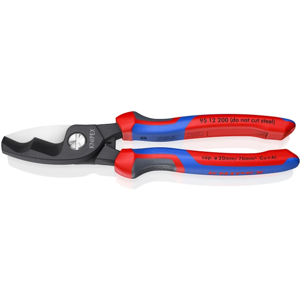 Ножица за кабели 3K KNIPEXtend, до 70mm², 200mm, 95 12 200, KNIPEX