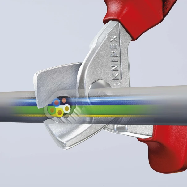 Ножица кабелна, 2K, фосфатирана StepCut®, VDE, до 50 mm², 160 mm, 95 16 160 SB, KNIPEX