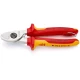 Ножица за кабели с многокомпонетни ръкохватки VDE 165 mm, 95 16 165 T, KNIPEX