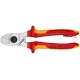 Ножица за кабели с многокомпонетни ръкохватки VDE 165 mm, 95 16 165 T, KNIPEX