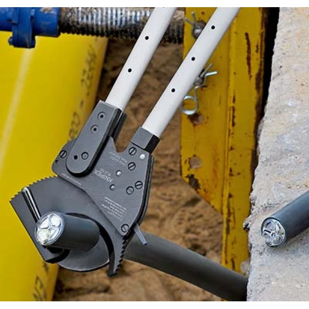 Ножица за кабели с тресчотка до 960 mm², 680 mm, 95 32 100, KNIPEX