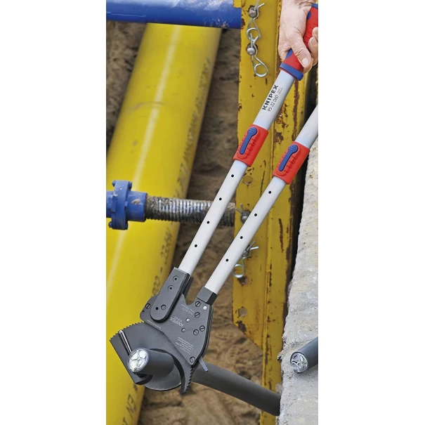 Ножица за кабели с тресчотка до 960 mm², 680 mm, 95 32 100, KNIPEX
