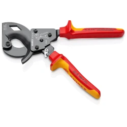 Ножица за кабели с тресчотка до 240 mm²,  250 mm, 95 36 250, KNIPEX