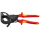 Ножица за кабели с тресчотка до 240 mm²,  250 mm, 95 36 250, KNIPEX