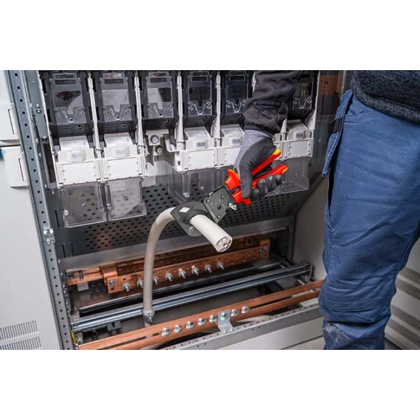 Ножица за кабели с тресчотка до 240 mm²,  250 mm, 95 36 250, KNIPEX