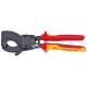 Ножица за кабели с тресчотка до 240 mm²,  250 mm, 95 36 250, KNIPEX