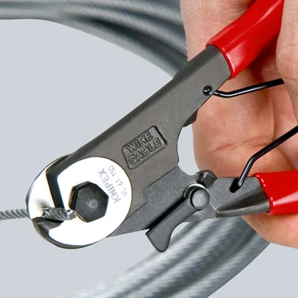 Ножици за спирални брони облицовани с пластмаса 150 mm, 95 61 150, KNIPEX