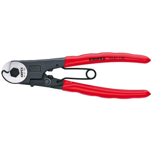 Ножици за спирални брони облицовани с пластмаса 150 mm, 95 61 150, KNIPEX