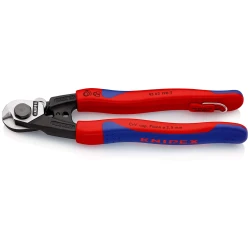 Ножици за стоманени въжета изковани 190 mm, 95 62 190 T BK, KNIPEX