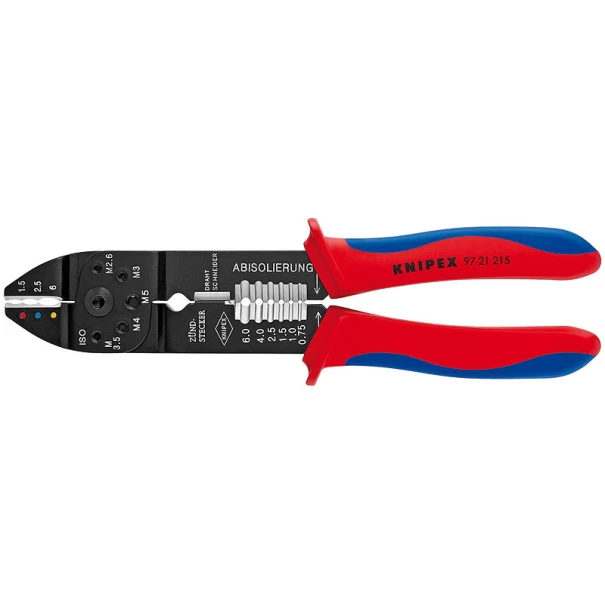 Клещи за кримпване 5 в 1, 0,5-6,0mm², 230 mm, 97 21 215, KNIPEX