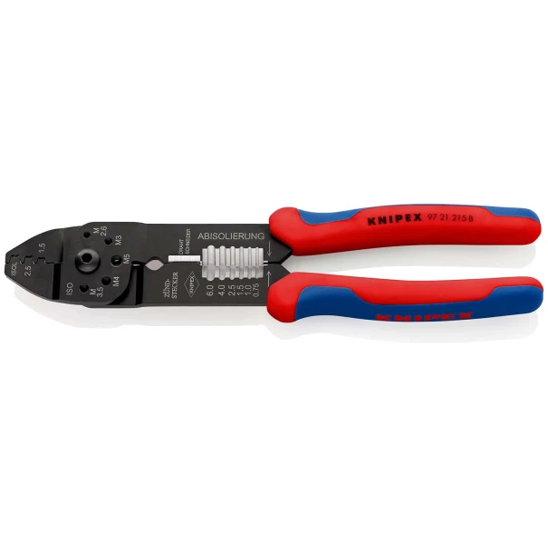 Клещи за кримпване полирани 0,5-2,5mm², 230mm, 97 21 215 B, KNIPEX