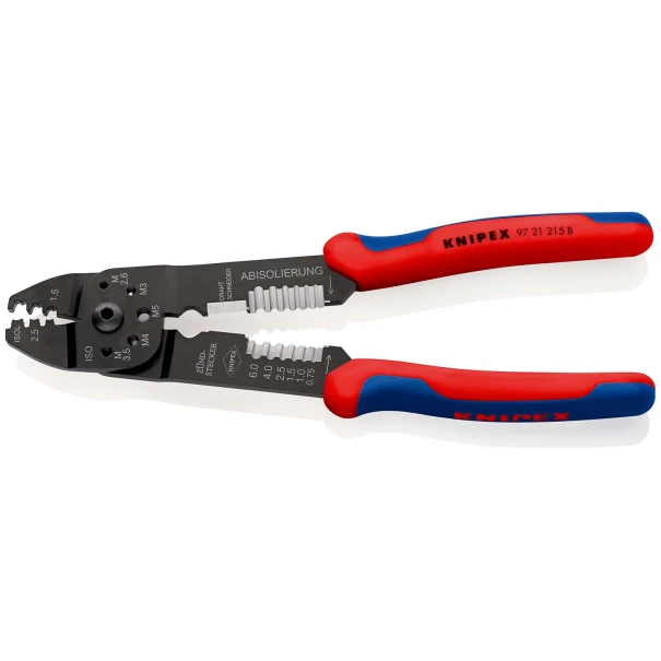 Клещи за кримпване полирани 0,5-2,5mm², 230mm, 97 21 215 B, KNIPEX