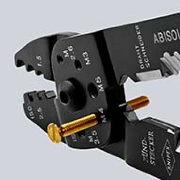 Клещи за кримпване полирани 0,5-2,5mm², 230mm, 97 21 215 B, KNIPEX