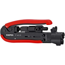 Клещи за кербоване на коаксиални конектори 175mm, 97 40 20 SB, KNIPEX