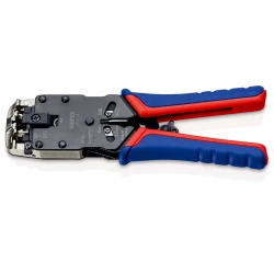 Клещи за кримпване за конектори Western полирани 200 mm, 97 51 12 SB, KNIPEX