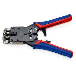 Клещи за кримпване за конектори Western полирани 200 mm, 97 51 12 SB, KNIPEX