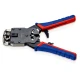 Клещи за кримпване на конектори Western, RJ 10, RJ 11/12, RJ 45, 200 mm, 97 51 12, KNIPEX