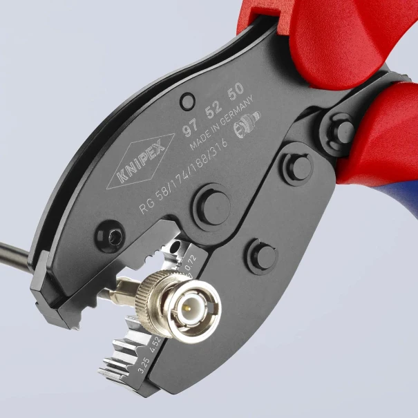 Клещи за кербоване PreciForce®, поларани, 220mm, 97 52 50 SB, KNIPEX