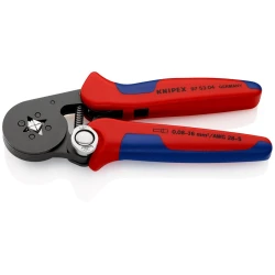 Клещи за кримпване, саморугулиращи се, 0,08-10mm² и 16mm², 180 mm, 97 53 04 SB, KNIPEX