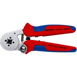 Клещи за кримпване самонастройващи се,  0,08-16mm², 180mm, 97 55 04 SB, KNIPEX