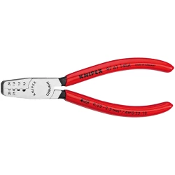 Кримпващи клещи за изолирани накрайници 145 mm, 97 61 145 A SB, KNIPEX