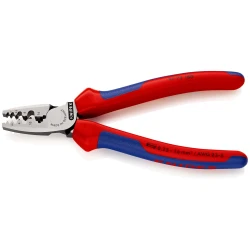 Кримпващи клещи за гилзи, 0,25 - 16,0mm², 180mm, 97 72 180, KNIPEX