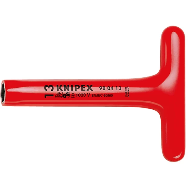 Ключ глух с Т-ръкохватка, S 13x200mm, 98 04 13, KNIPEX