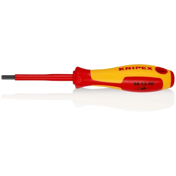 Отвертка за болтове с вътрешен шестостен, S 4 mm x 182 mm, 98 13 40, KNIPEX