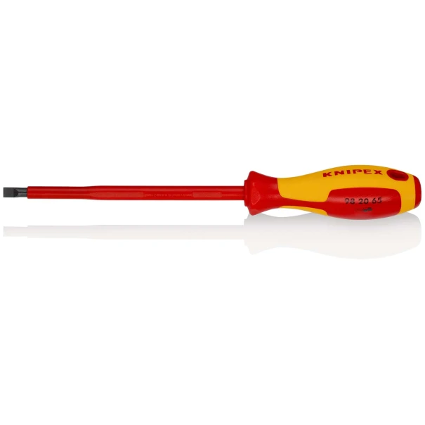 Отвертка плоска изолирана 6.5x1.2mm 150mm, 98 20 65, KNIPEX