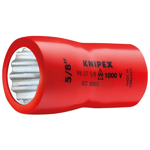 Вложка гаечна, изолирана, S 5/16", 98 37 5/16", KNIPEX