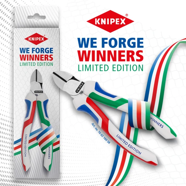 Клещи резачки странични 3К KNIPEXtend, Ø4,0mm, 160mm, лимитирана серия, 70 02 160 S8, KNIPEX