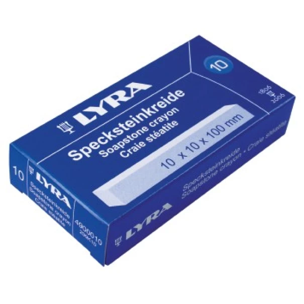 Тебешир за заварчици, 10х10х100 - V10, 10бр, 4900010, LYRA