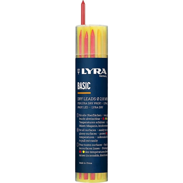 Автоматичен молив за дълбоки отвори LYRA DRY с графити mix BLS V10, Ø2,8mm, L4498001, LYRA