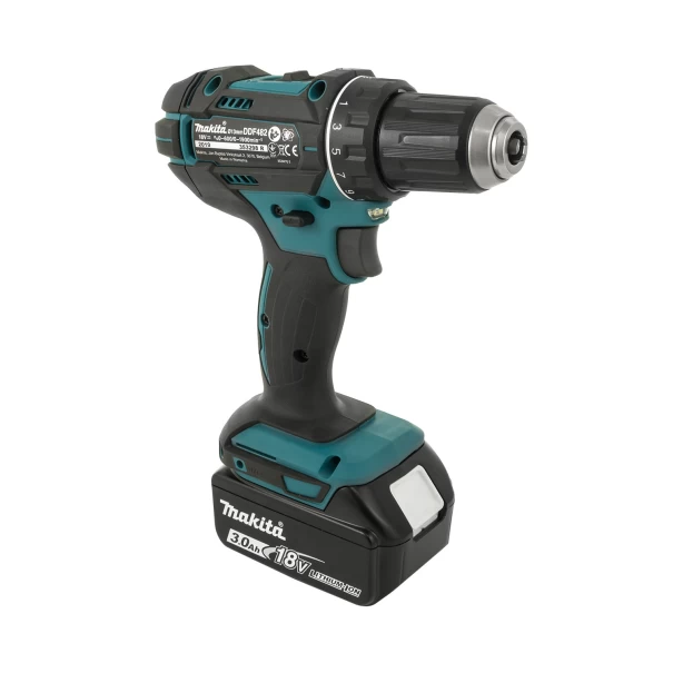 Винтоверт акумулаторен, 18V, 3.0Ah, Li-Ion, 62Nm, DDF482RFE, MAKITA