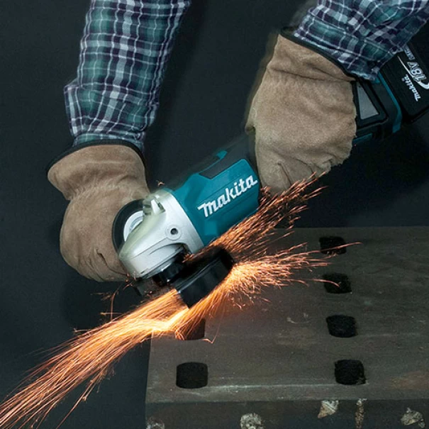 Акумулаторен ъглошлайф, 18V, 1.5-6.0Ah, Li-Ion, ф115мм, DGA452Z, MAKITA