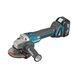 Акумулаторен ъглошлайф, 18V, 5.0Ah, Li-Ion, ф125мм, безчетков, DGA511RTE, MAKITA