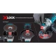 Акумулаторен ъглошлайф, 18V, 1.5-6.0Ah, Li-Ion, ф125мм, безчетков, X-LOCK, DGA519Z, MAKITA