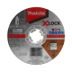 Акумулаторен ъглошлайф, 18V, 1.5-6.0Ah, Li-Ion, ф125мм, безчетков, X-LOCK, DGA519Z, MAKITA