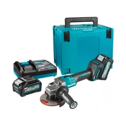Акумулаторен ъглошлайф, 40V, 4.0Ah, Li-Ion, ф125мм, безчетков, GA008GM201, MAKITA