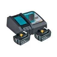 Батерия акумулаторна BL1850Bx2 + DC18RC, 18V, 5.0Ah, Li-Ion, к-кт, 197570-9, MAKITA