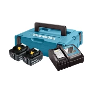 Батерия акумулаторна BL1860Bx2 + DC18RC с куфар, 198116-4, MAKITA