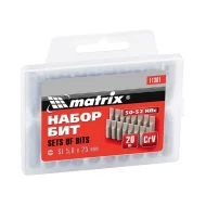 Комплект битове PH1х25mm, 20бр, кутия, 113509, MTX